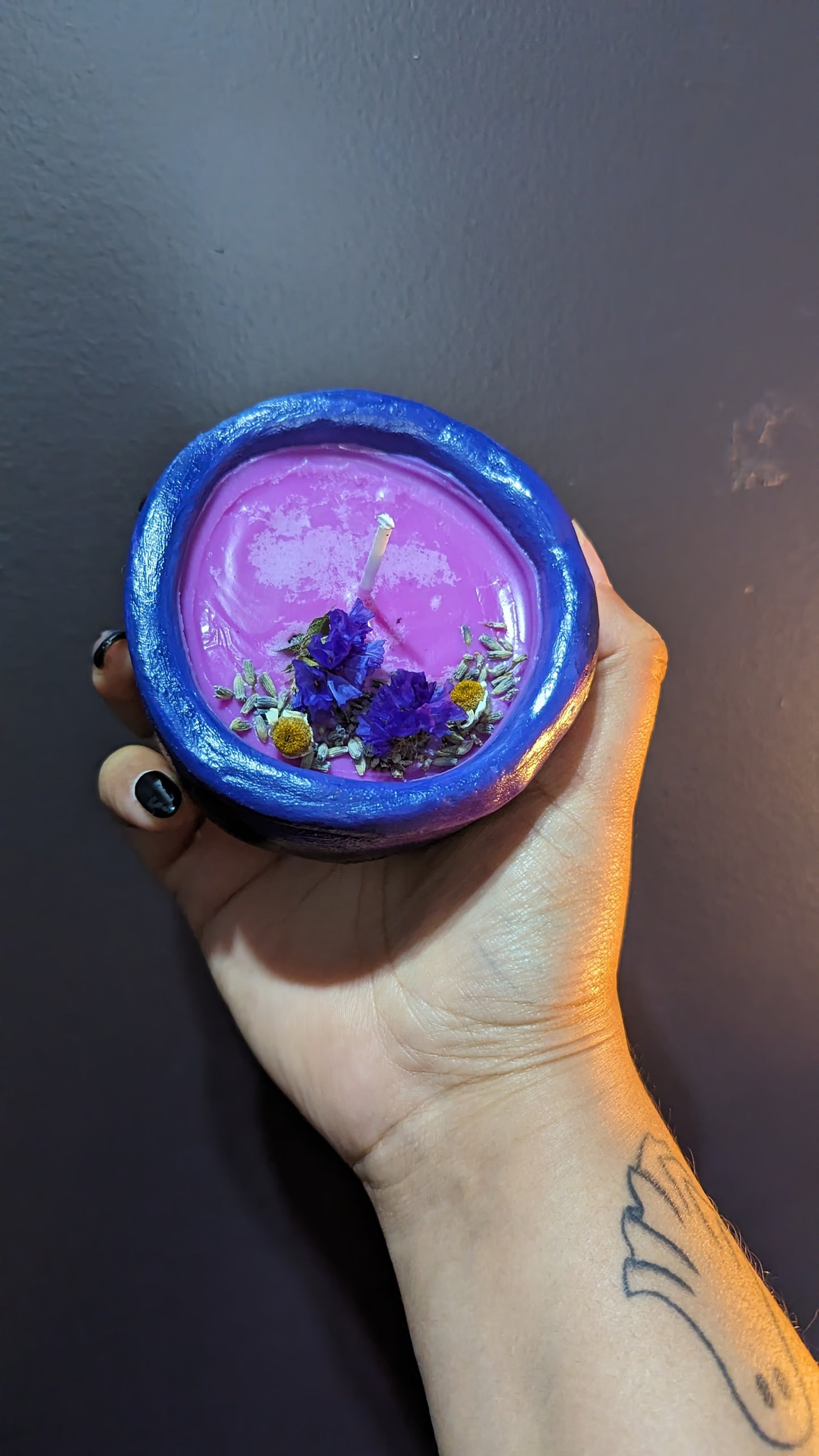 Dinged Cauldron Candle