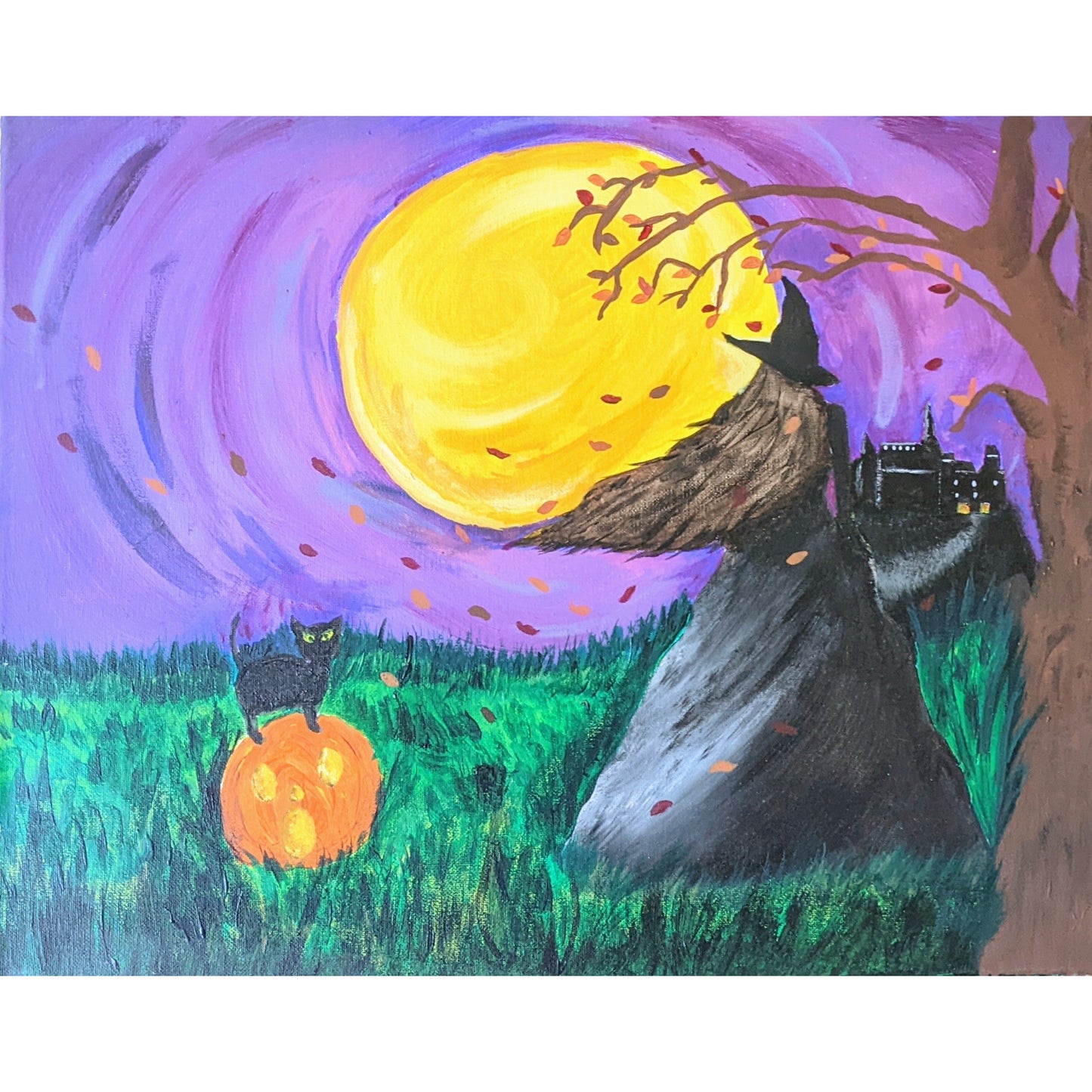 Witch by the Moon Art Print