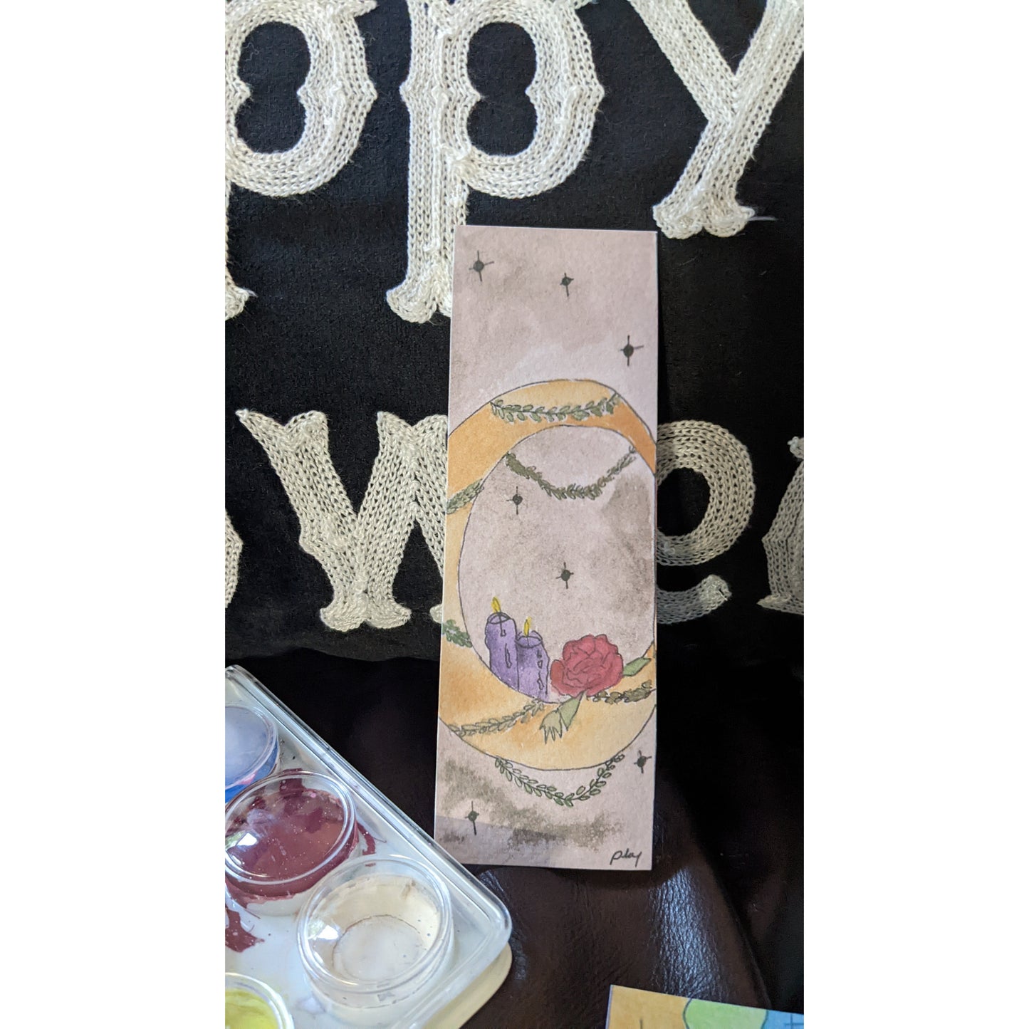 Spooky Watercolor bookmarks