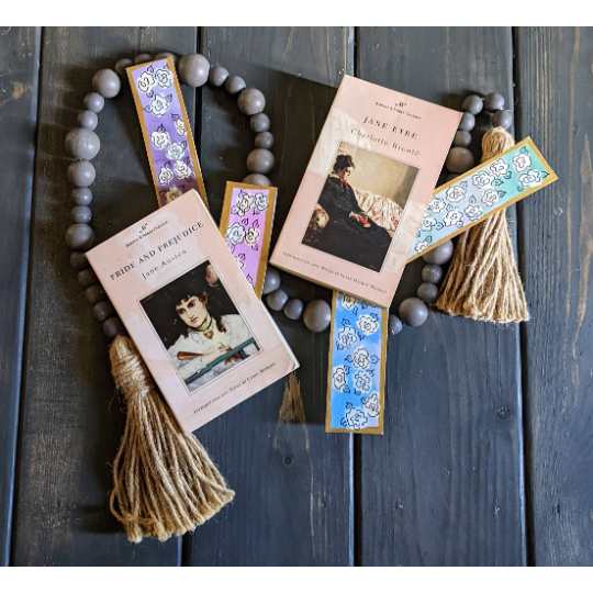 Floral Watercolor waterproof bookmarks